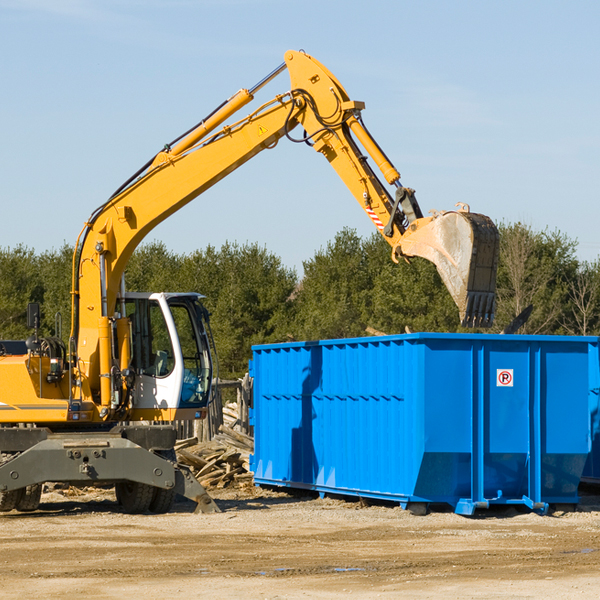 are there any restrictions on where a residential dumpster can be placed in Newman Lake